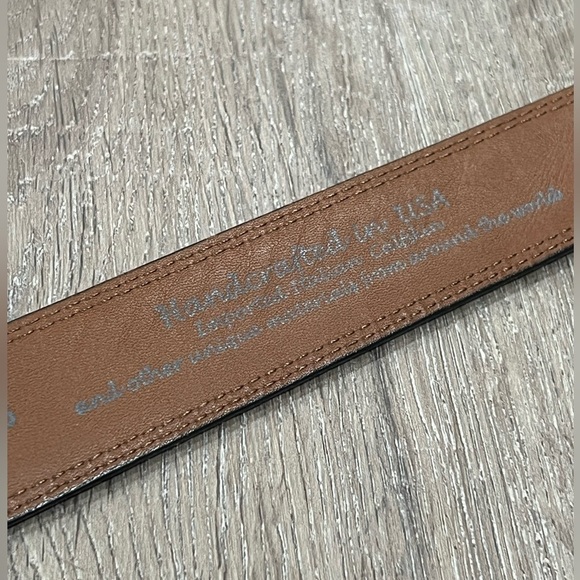 Brighton Belt 40W Hand made in USA Black Genuine Leather Belt - Picture 9 of 13